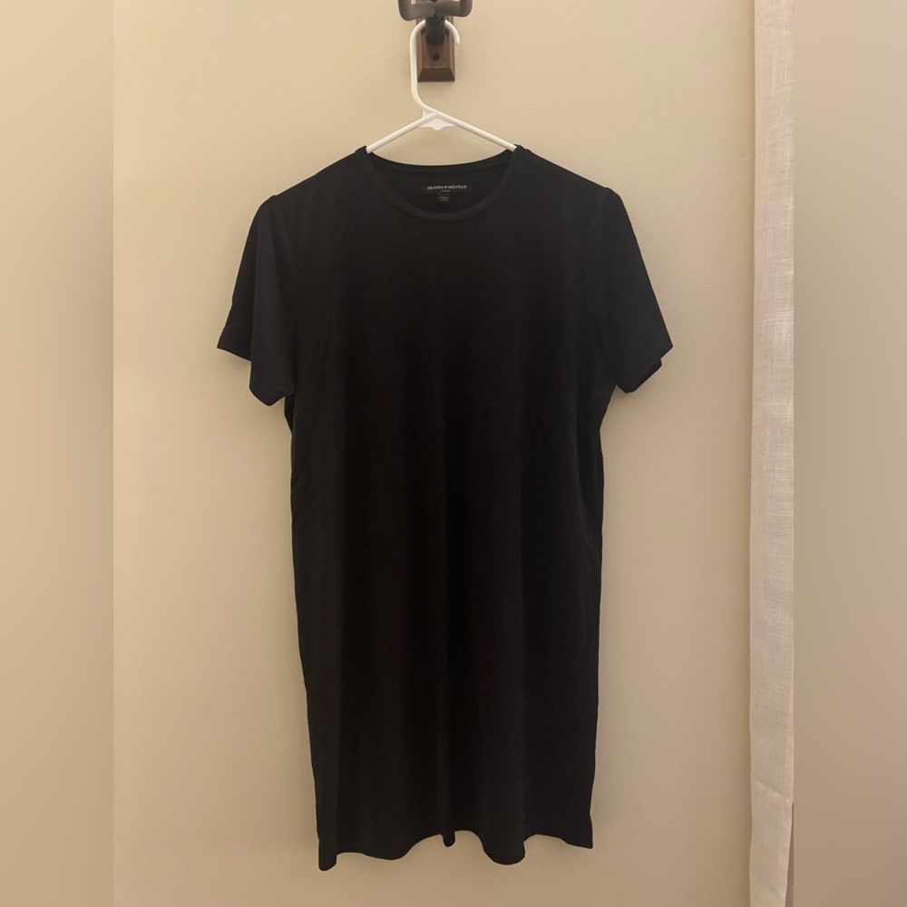 Brandy Melville Velvet Mini Dress, size: OS, color: Black